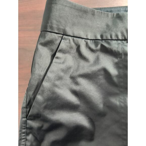 Athleta Radiant Jogger Pants Women's Sz 4 Black Satin Tapered Zip Leg Athleisure - Picture 5 of 16